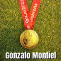 Gonzalo Montiel Signed 2022 FIFA World Cup Replica Winners Medal