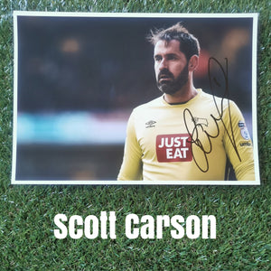 Scott Carson Signed Derby County Photo