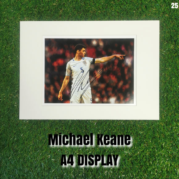 Michael Keane Signed England Display