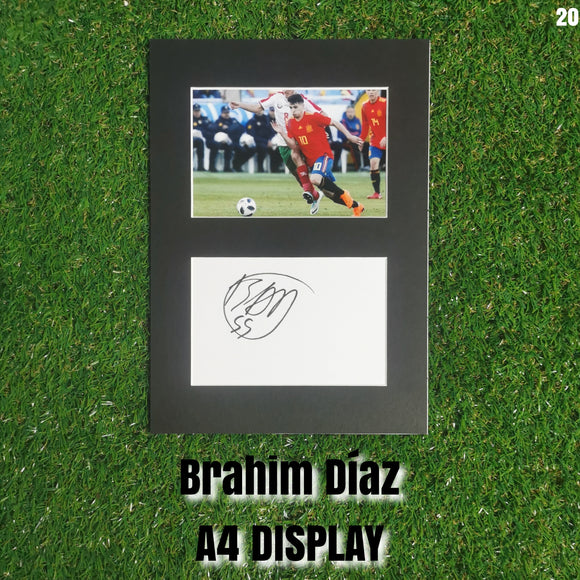 Brahim Díaz, Signed Spain Display