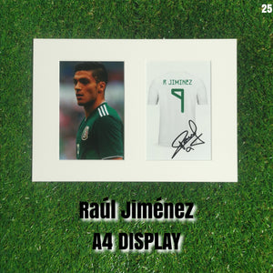 Raúl Jiménez Signed Mexico Displays