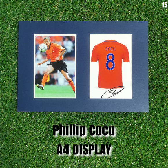 Phillip Cocu Signed Netherlands Display