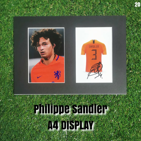 Philippe Sandler Signed Netherlands Displays