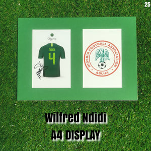 Wilfred Ndidi Signed Nigeria Displays