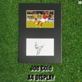 Joe Cole Signed England Displays