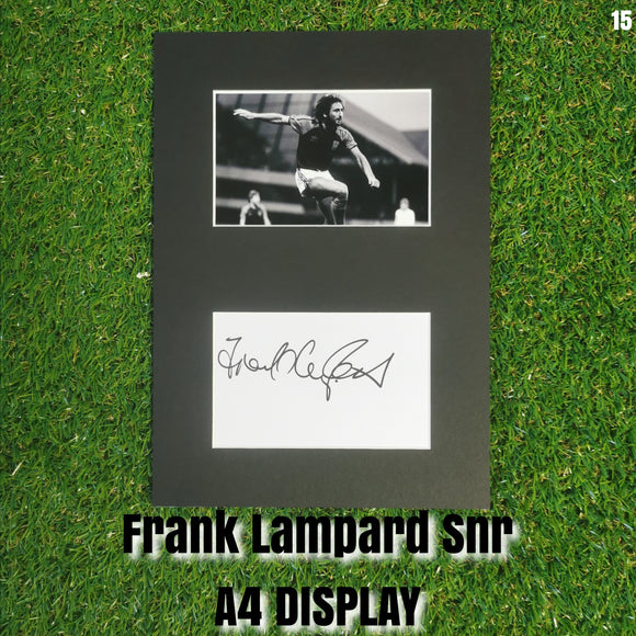 Frank Lampard Senior Signed West Ham Display