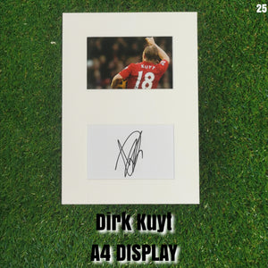 Dirk Kuyt Signed Liverpool Display