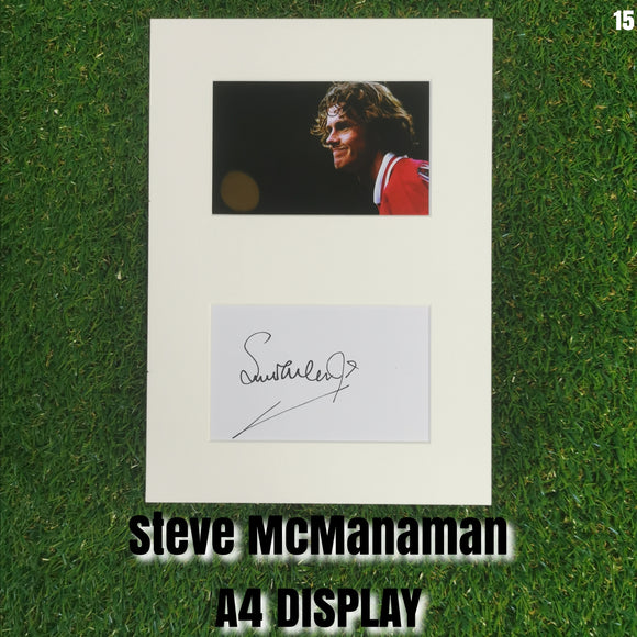 Steve McManaman Signed Liverpool Display