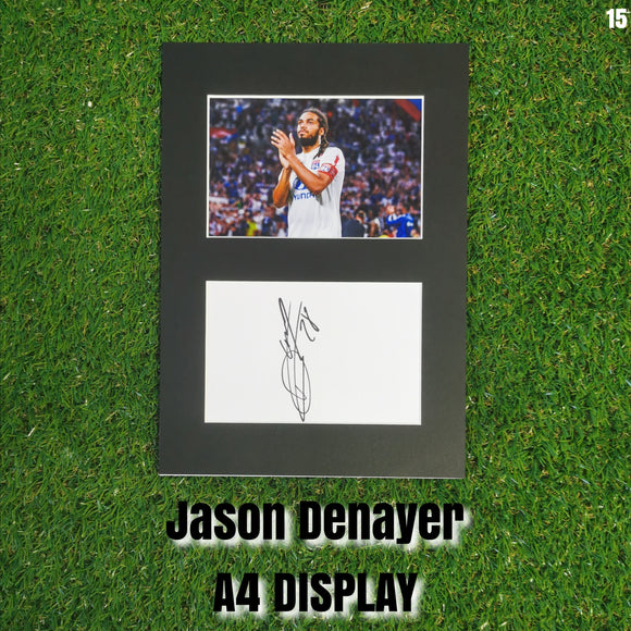 Jason Denayer Signed Lyon Display