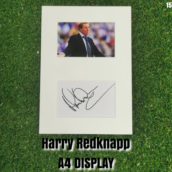 Harry Redknapp Signed Display