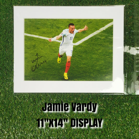 Jamie Vardy Signed England Display