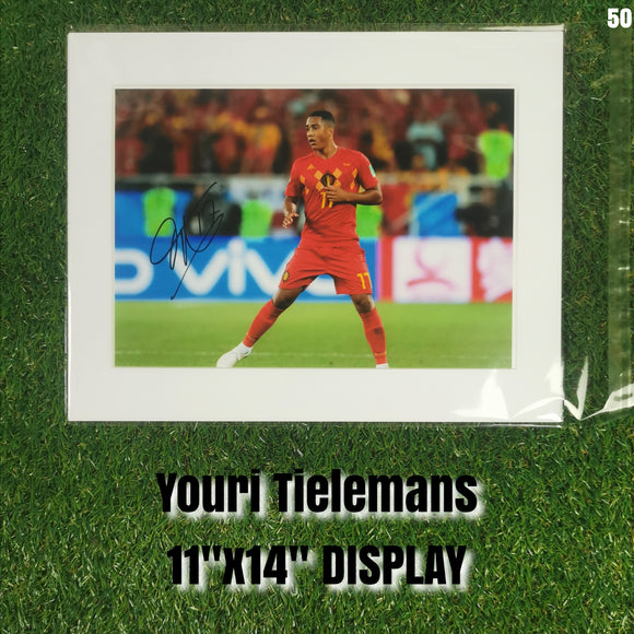 Youri Tielemans signed Belgium Displays