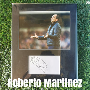 Roberto Martinez Signed Display