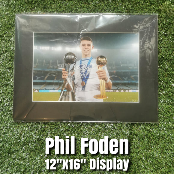 Phil Foden Signed England Display