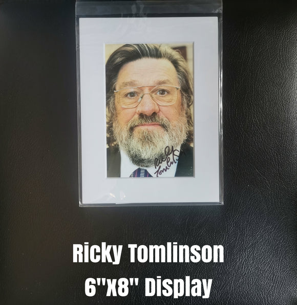 Ricky Tomlinson Signed Display