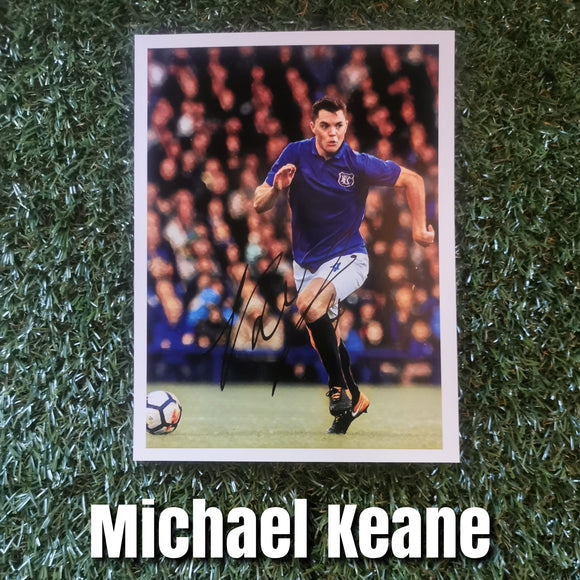 Michael Keane Signed Everton Photo