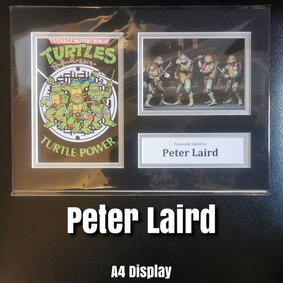 Peter Laird Signed 'TMNT' Display