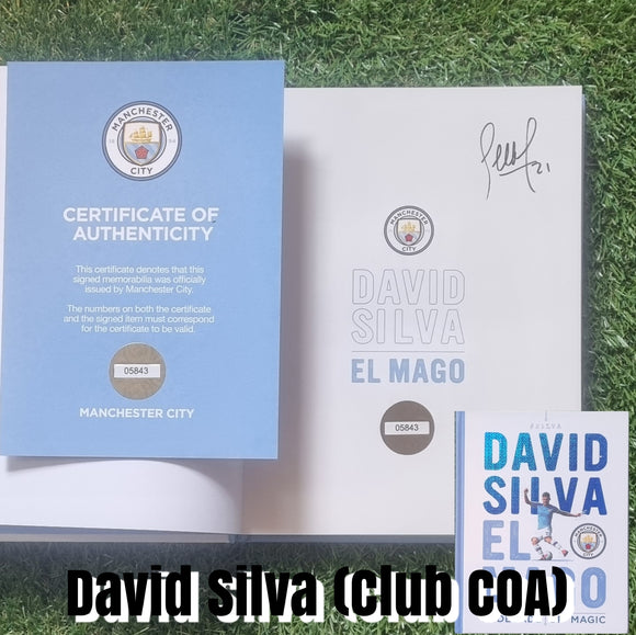 David Silva signed 'El Mago' Book