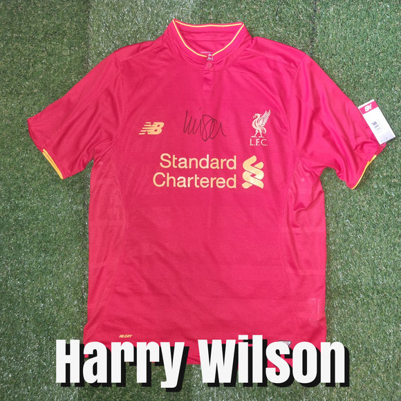 Harry Wilson Signed Liverpool Youth Shirt