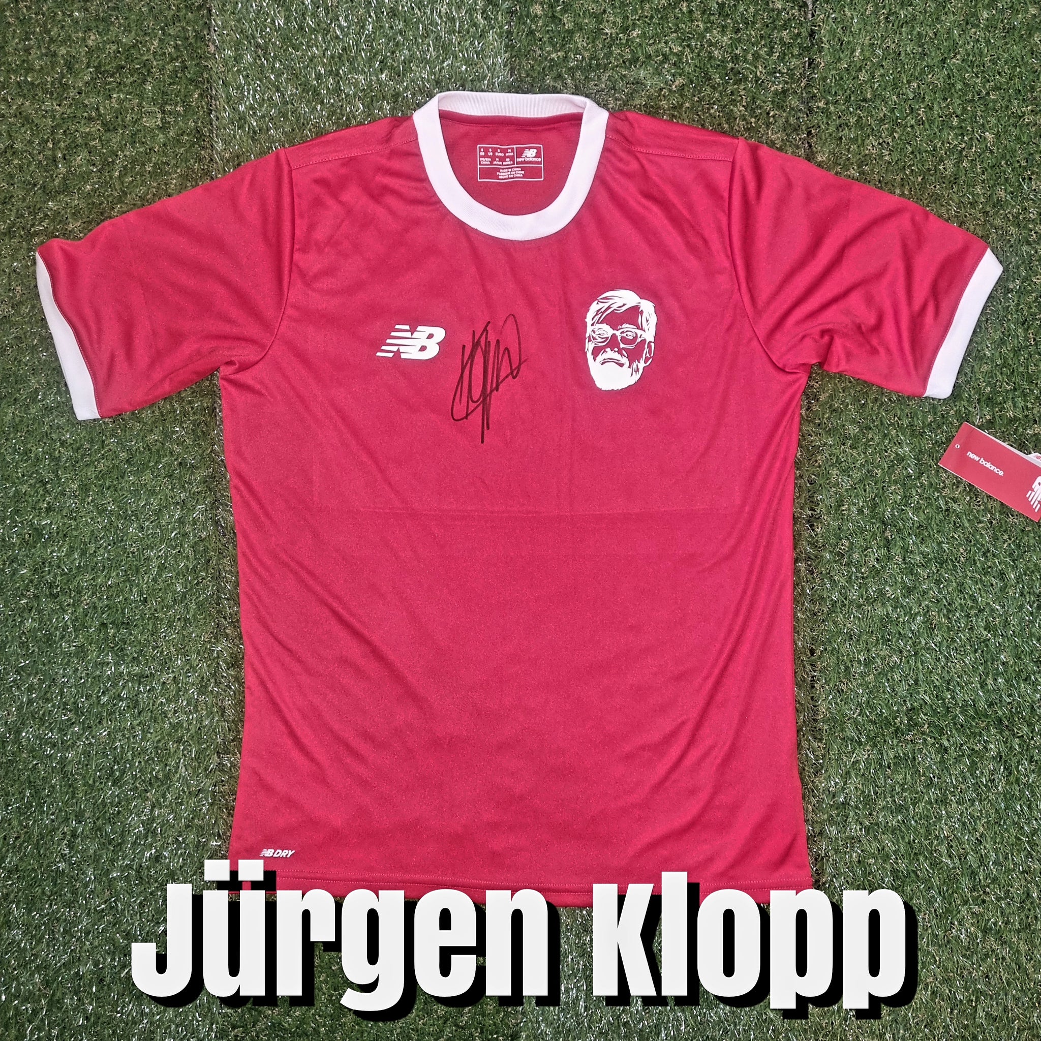 Jurgen Klopp Signed Custom New Balance Shirts