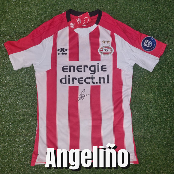 Angeliño Signed PSV Eindhoven Home Shirt