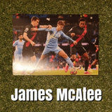 James McAtee Signed Manchester City Photos