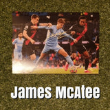 James McAtee Signed Manchester City Photos