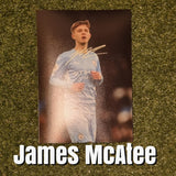 James McAtee Signed Manchester City Photos