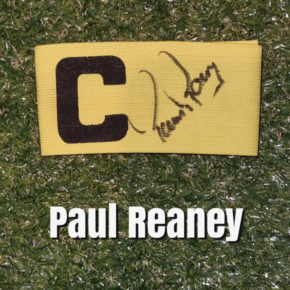 Paul Reaney Signed Captain's Arm Band