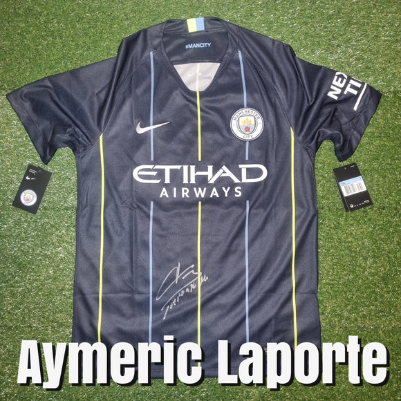 Aymeric Laporte Signed Manchester City Shirts