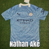 Nathan Aké signed Manchester City Home Shirt