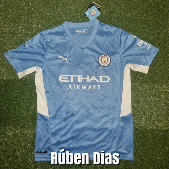 Rúben Dias Signed Manchester City Shirts