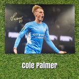 Cole Palmer Signed Manchester City Photos