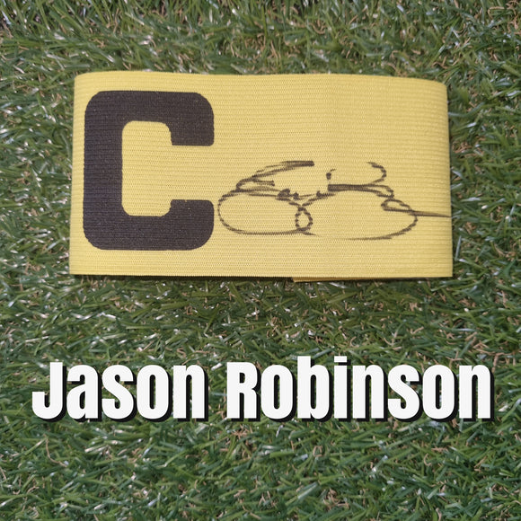 Jason Robinson Signed Captain's Arm Band