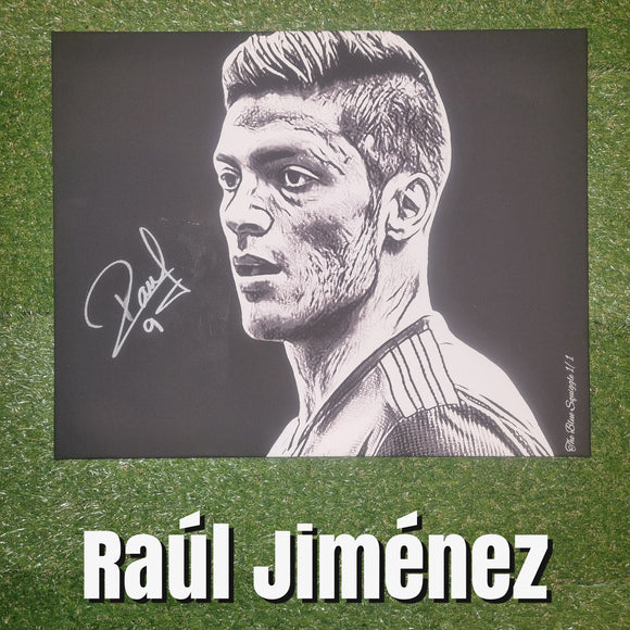 Raul Jimenez Signed Custom Canvas