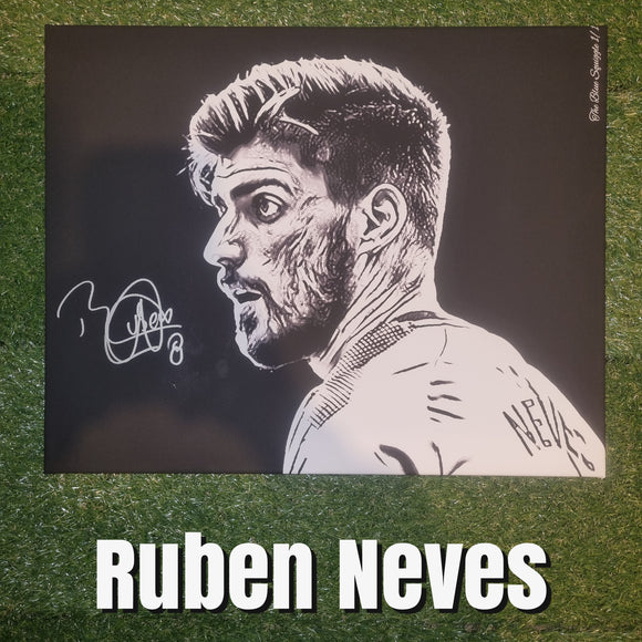 Ruben Neves Signed Custom Canvas