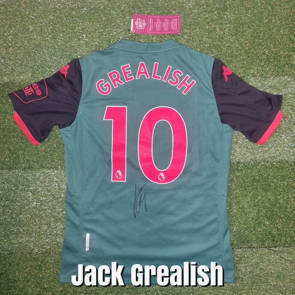Jack Grealish Signed Aston Villa Third Shirt