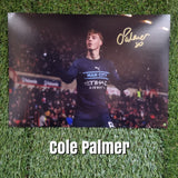 Cole Palmer Signed Manchester City Photos