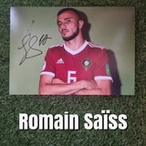 Romain Saïss Signed Morocco Photo