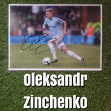 Oleksandr Zinchenko Signed Manchester City Photos