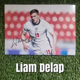 Liam Delap Signed England Photos