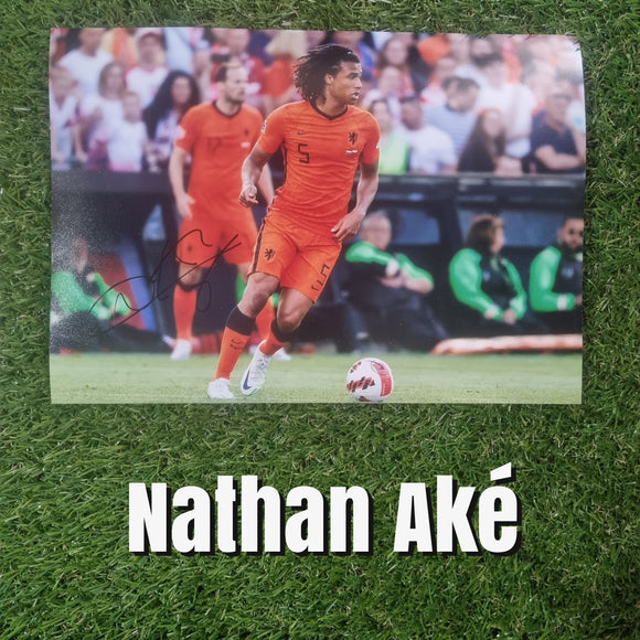 Nathan Aké signed Netherlands Photos