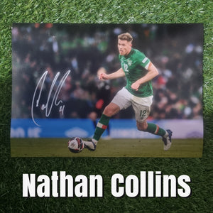 Nathan Collins Signed Ireland Photos