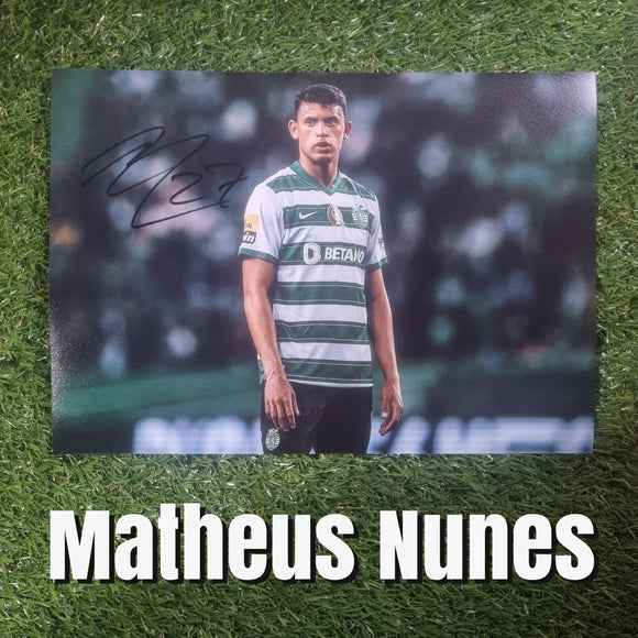 Matheus Nunes Signed Sporting CP Photo