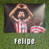 Felipe Signed Atlético de Madrid Photos