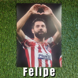 Felipe Signed Atlético de Madrid Photos