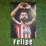 Felipe Signed Atlético de Madrid Photos