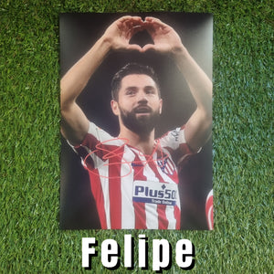 Felipe Signed Atlético de Madrid Photos