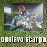 Gustavo Scarpa Signed Palmeiras Photos