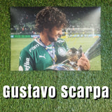 Gustavo Scarpa Signed Palmeiras Photos